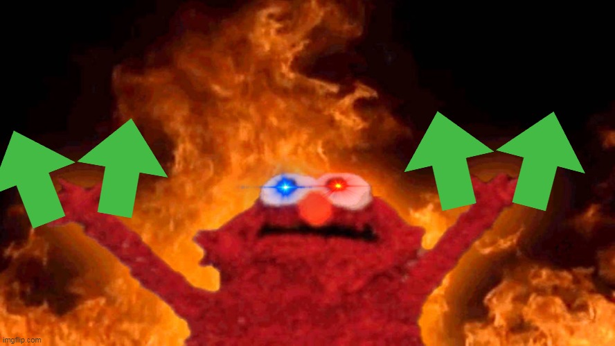 elmo fire | image tagged in elmo fire | made w/ Imgflip meme maker