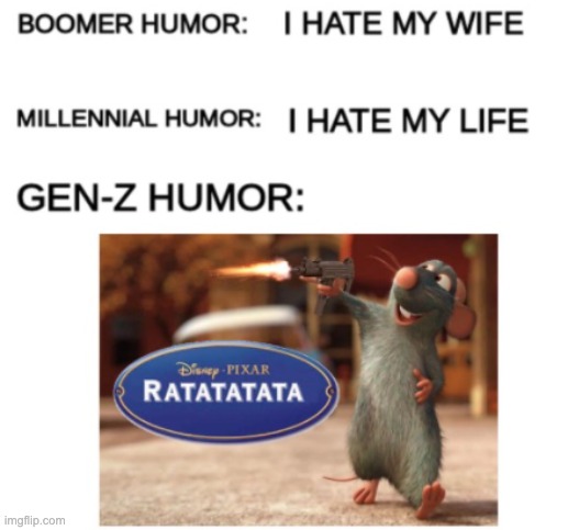 gen z humor | image tagged in generation z,boomer,memes,funny memes,guns,bullets | made w/ Imgflip meme maker