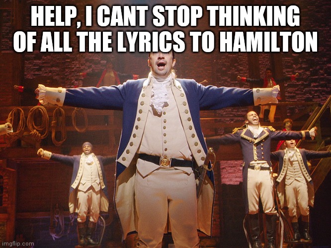 Help | HELP, I CANT STOP THINKING OF ALL THE LYRICS TO HAMILTON | image tagged in hamilton | made w/ Imgflip meme maker