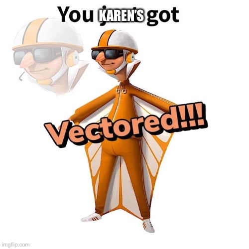 You just got Vectored | KAREN’S | image tagged in you just got vectored | made w/ Imgflip meme maker
