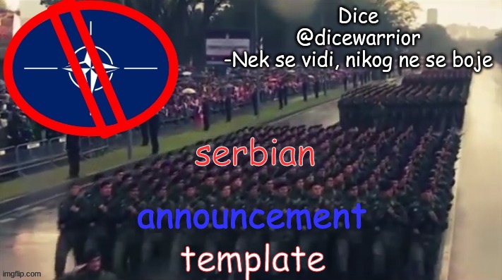 hehehe | serbian; announcement; template | image tagged in announcement 4 | made w/ Imgflip meme maker