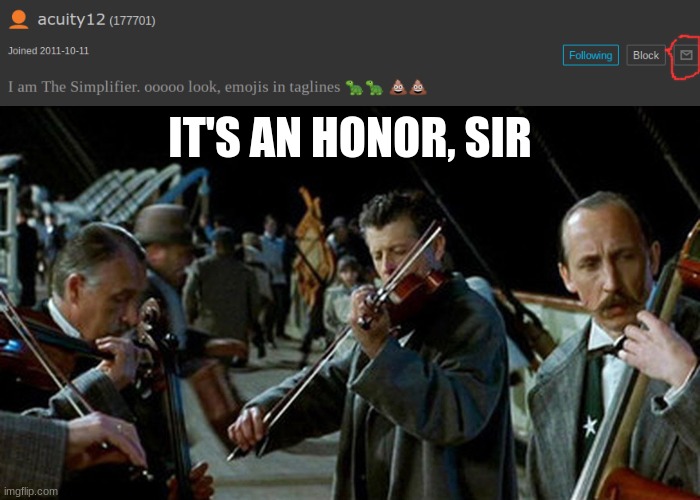 I don't wanna flex, I just wanna say thanks | IT'S AN HONOR, SIR | image tagged in its been an honor and a privilege | made w/ Imgflip meme maker