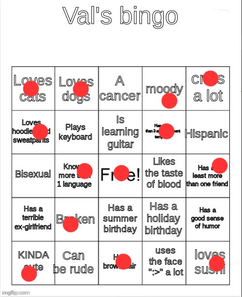 Yee | image tagged in val's bingo | made w/ Imgflip meme maker