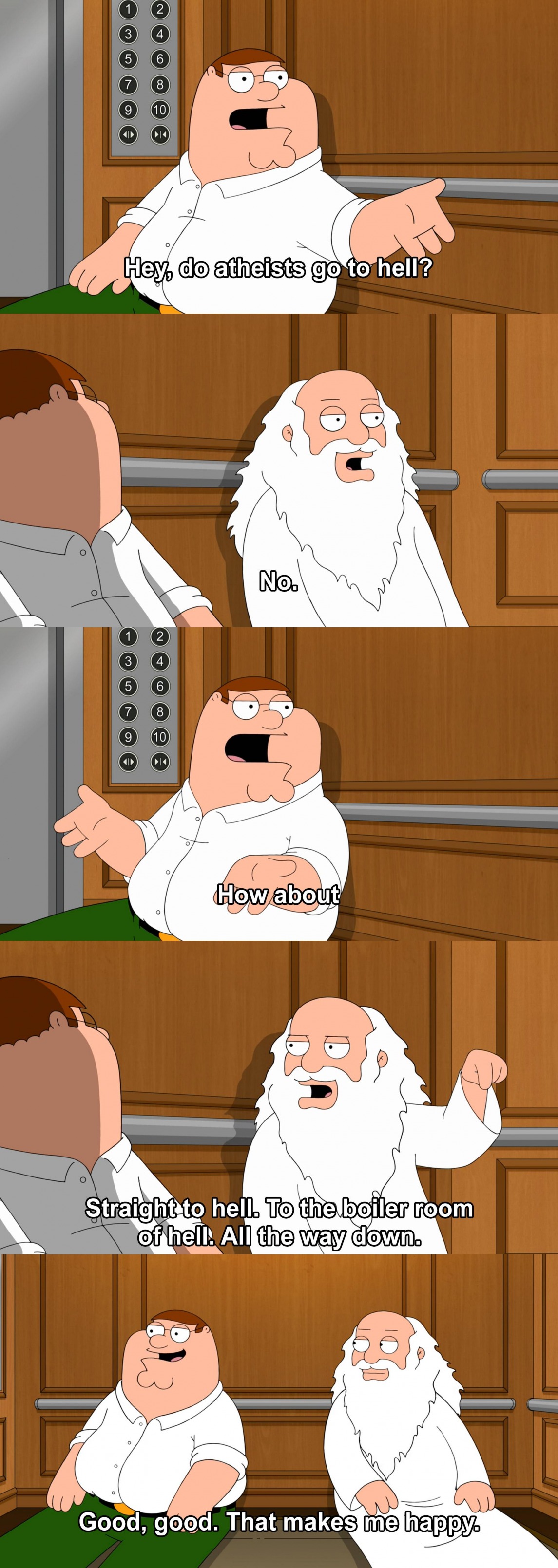 Peter's Talk With God Blank Meme Template