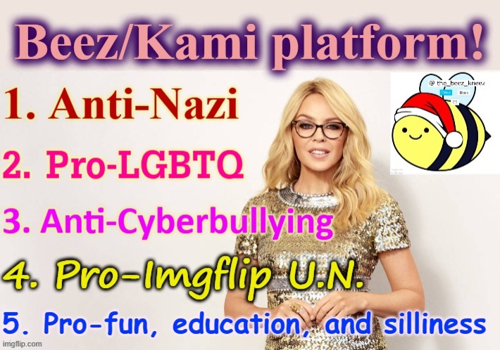 Beez/Kami propaganda | image tagged in beez/kami propaganda | made w/ Imgflip meme maker