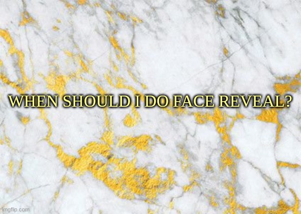 oofies | WHEN SHOULD I DO FACE REVEAL? | made w/ Imgflip meme maker