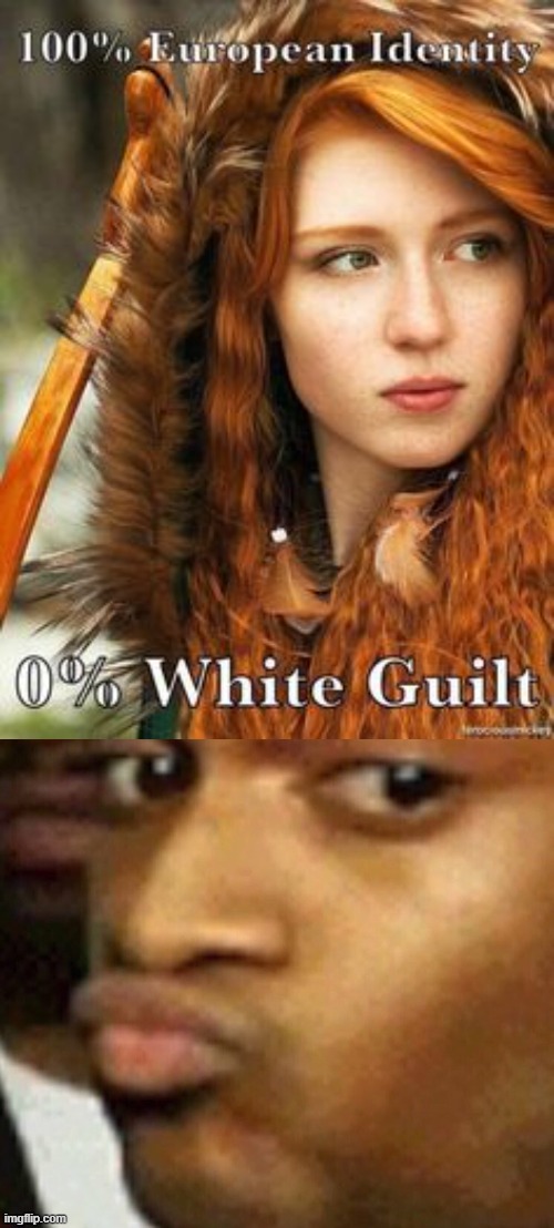 mmmm I feel like the ones who most loudly proclaim their "0% white guilt" are the ones most secretly harboring some | image tagged in white guilt,doubtful lips | made w/ Imgflip meme maker