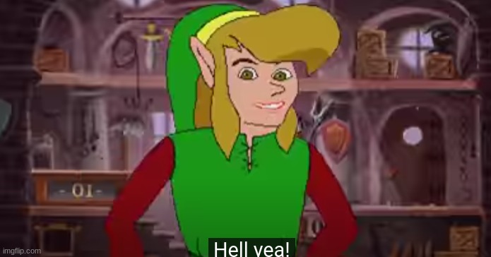 link hell yeah | image tagged in link hell yeah | made w/ Imgflip meme maker