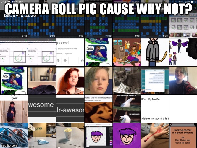 CAMERA ROLL PIC CAUSE WHY NOT? | made w/ Imgflip meme maker