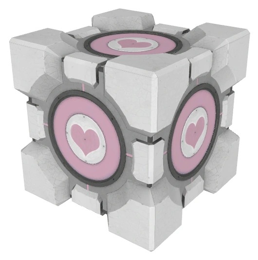 High Quality Companion cube Blank Meme Template