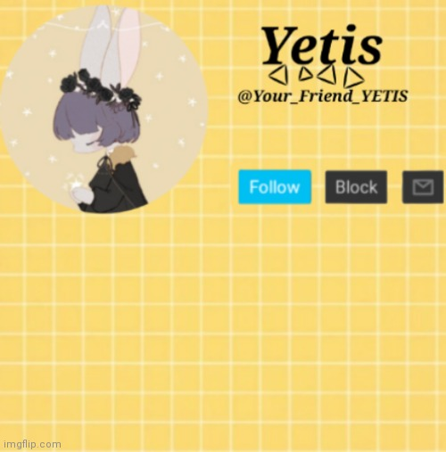 Yetis Template- Yelllow Blank Meme Template