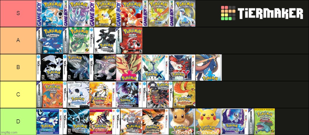 pokemon games list