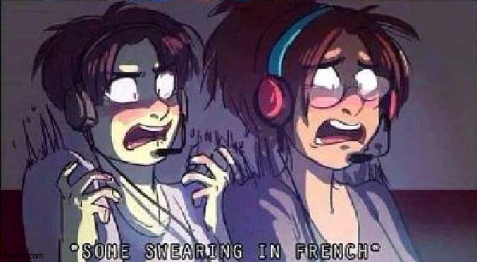 AOT some swearing in french | image tagged in aot some swearing in french | made w/ Imgflip meme maker