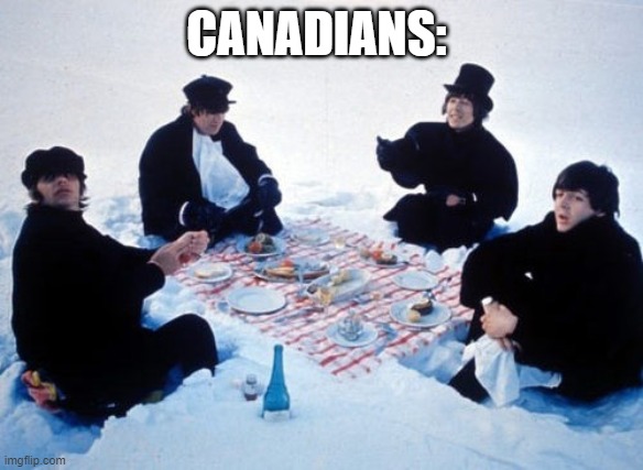 Canadian picnic | CANADIANS: | image tagged in canadian picnic | made w/ Imgflip meme maker