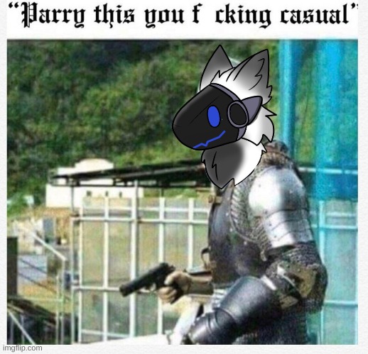 image tagged in parry this,furry | made w/ Imgflip meme maker