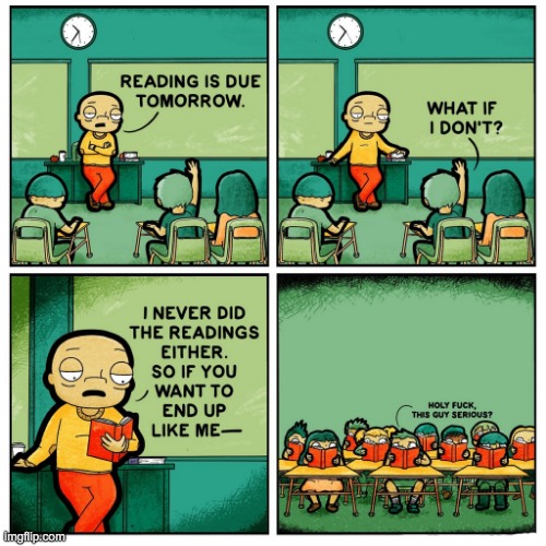 O_o | image tagged in comics,reading | made w/ Imgflip meme maker