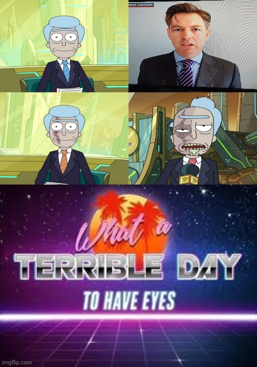 If there were any Rick Expression! | image tagged in what a terrible day to have eyes,memes,they're the same picture,change my mind,funny,rick and morty | made w/ Imgflip meme maker