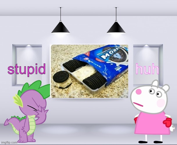 YHOJ Wall Shower (MLP and Peppa Pig Crossover) | huh; stupid | image tagged in yhoj wall shower mlp and peppa pig crossover | made w/ Imgflip meme maker