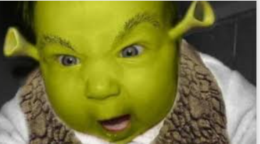 angry ogre baby Blank Meme Template