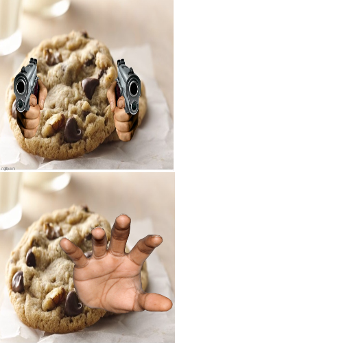 High Quality Cookie Bling Blank Meme Template