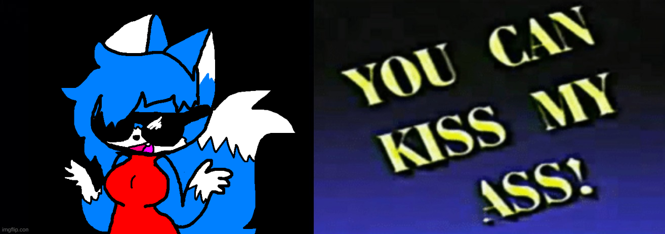 Cloud kiss my ass Blank Meme Template