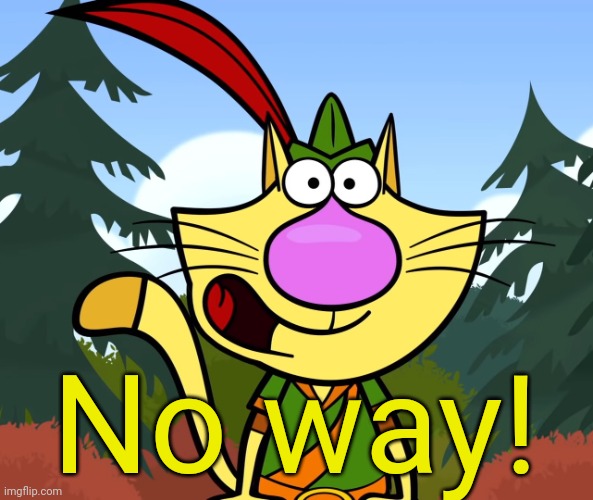 No Way!! (Nature Cat) | No way! | image tagged in no way nature cat | made w/ Imgflip meme maker