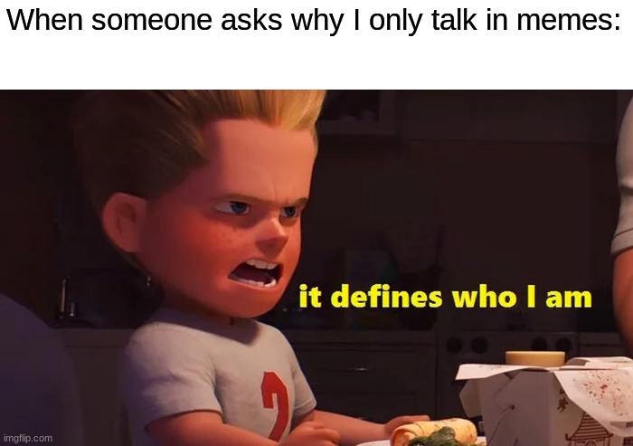  When someone asks why I only talk in memes: | made w/ Imgflip meme maker