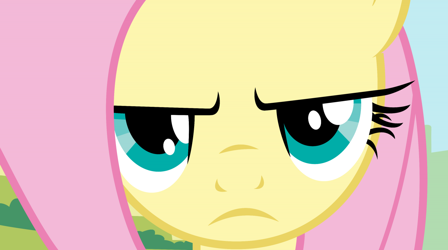 High Quality Fluttershy Not Amused (MLP) Blank Meme Template