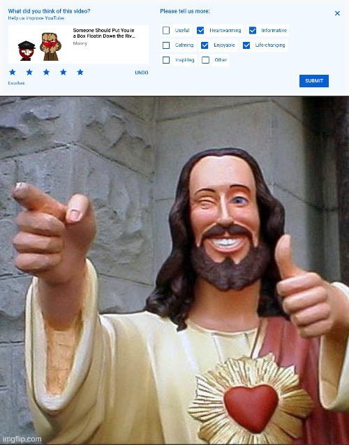 quick post before being offline again | image tagged in memes,funny,youtube,buddy christ,lmao | made w/ Imgflip meme maker