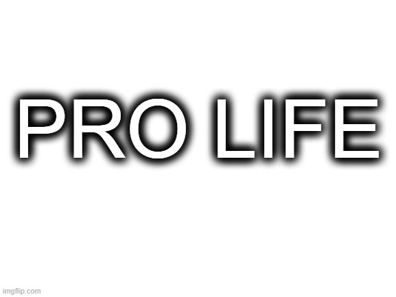 Blank White Template | PRO LIFE | image tagged in abortion is murder,abortion,conservatives,liberals vs conservatives | made w/ Imgflip meme maker
