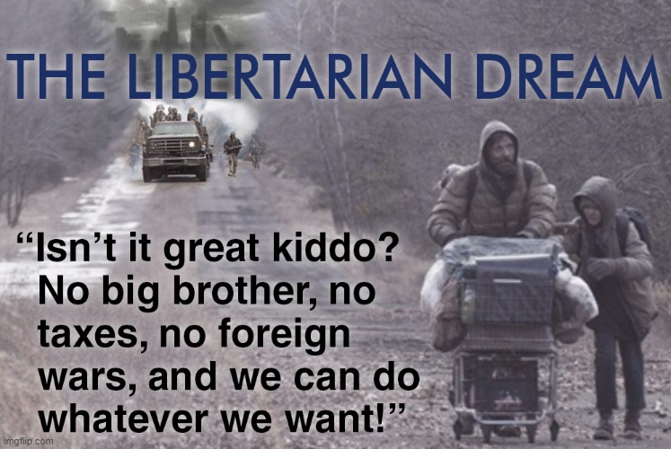 Libertarian Dream | image tagged in libertarian | made w/ Imgflip meme maker