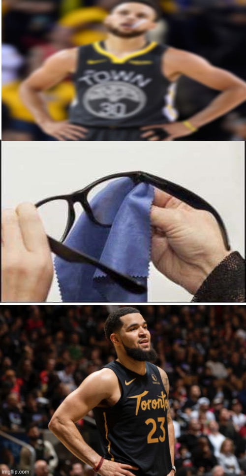 Steph Curry Or FVV | image tagged in cleaning glasses | made w/ Imgflip meme maker