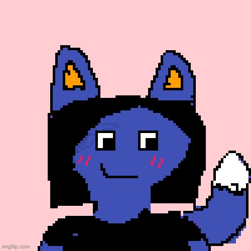 meh pixel art oc named molly | made w/ Imgflip meme maker