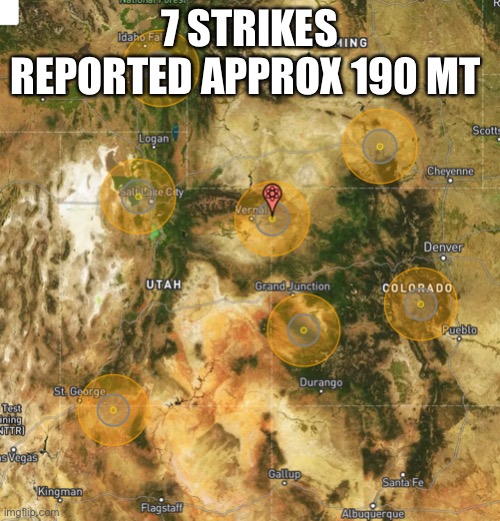 7 STRIKES REPORTED APPROX 190 MT | made w/ Imgflip meme maker