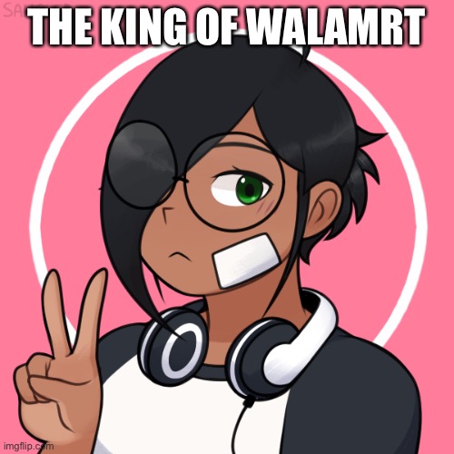The king of walmart | THE KING OF WALAMRT | image tagged in the king of walmart | made w/ Imgflip meme maker