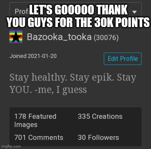 Thank you all so much for all the support | LET'S GOOOOO THANK YOU GUYS FOR THE 30K POINTS | image tagged in happy,celebration | made w/ Imgflip meme maker