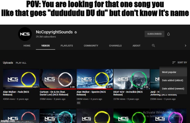 everyone's got that ONE song |  POV: You are looking for that one song you like that goes "dudududu DU du" but don't know it's name | image tagged in pov | made w/ Imgflip meme maker