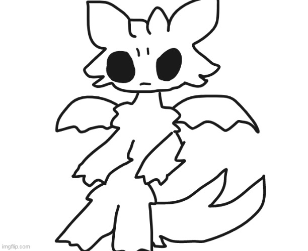 So this is Ruined Shard, Wholesome's stand ( Don't ask why a shape have stand , and ik it looks like an alien-) | made w/ Imgflip meme maker