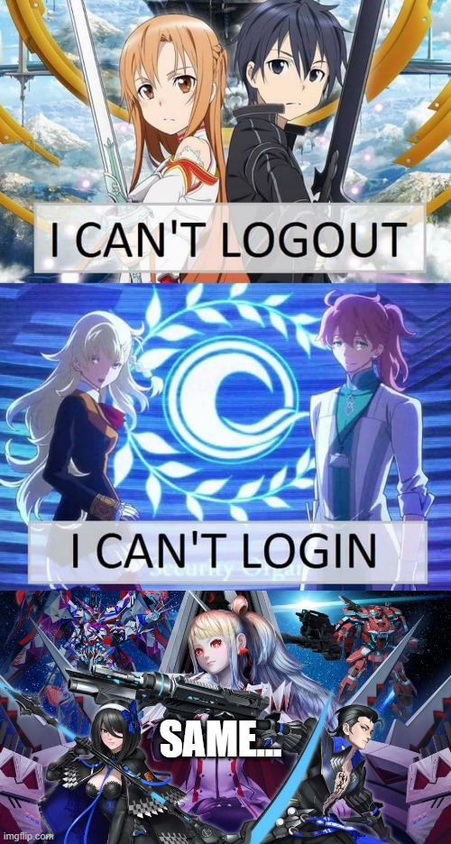 Knows the Difference | SAME... | image tagged in phantasy star online 2,pso2,fate/grand order,sword art online,anime meme,games | made w/ Imgflip meme maker