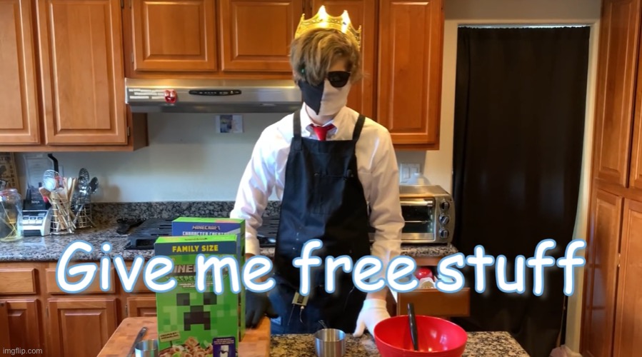 Give Me Free Stuff | image tagged in ranboo give me free stuff | made w/ Imgflip meme maker