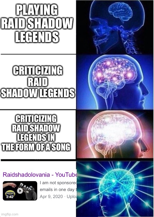 what is raid shadow legends meme