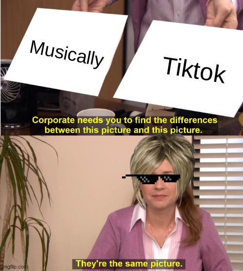 sus | Musically; Tiktok | image tagged in memes,they're the same picture | made w/ Imgflip meme maker