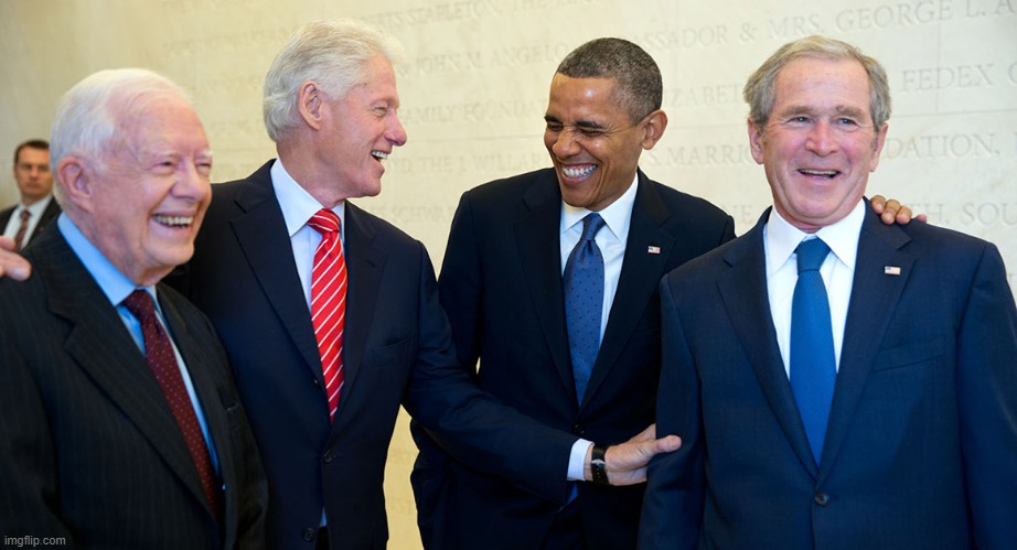 Laughing Presidents | image tagged in laughing presidents | made w/ Imgflip meme maker