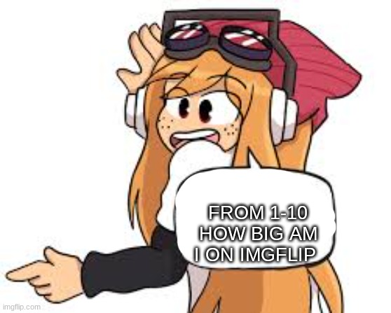 meggy says | FROM 1-10 HOW BIG AM I ON IMGFLIP | image tagged in meggy says,memes | made w/ Imgflip meme maker