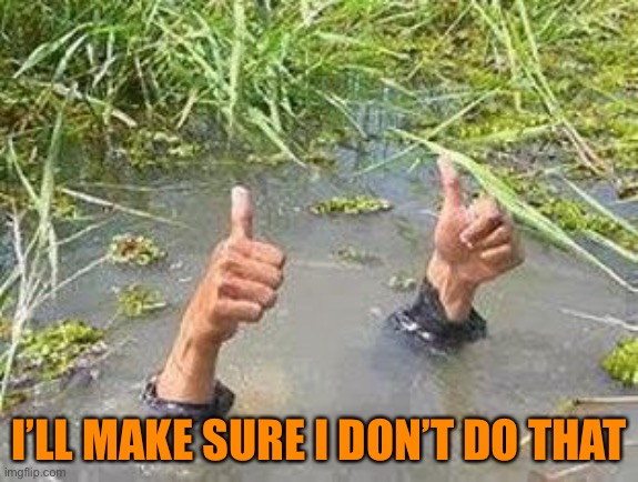 FLOODING THUMBS UP | I’LL MAKE SURE I DON’T DO THAT | image tagged in flooding thumbs up | made w/ Imgflip meme maker