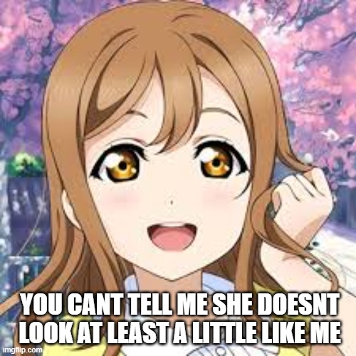 you really cant | YOU CANT TELL ME SHE DOESNT LOOK AT LEAST A LITTLE LIKE ME | image tagged in dtjtdbhndfj | made w/ Imgflip meme maker