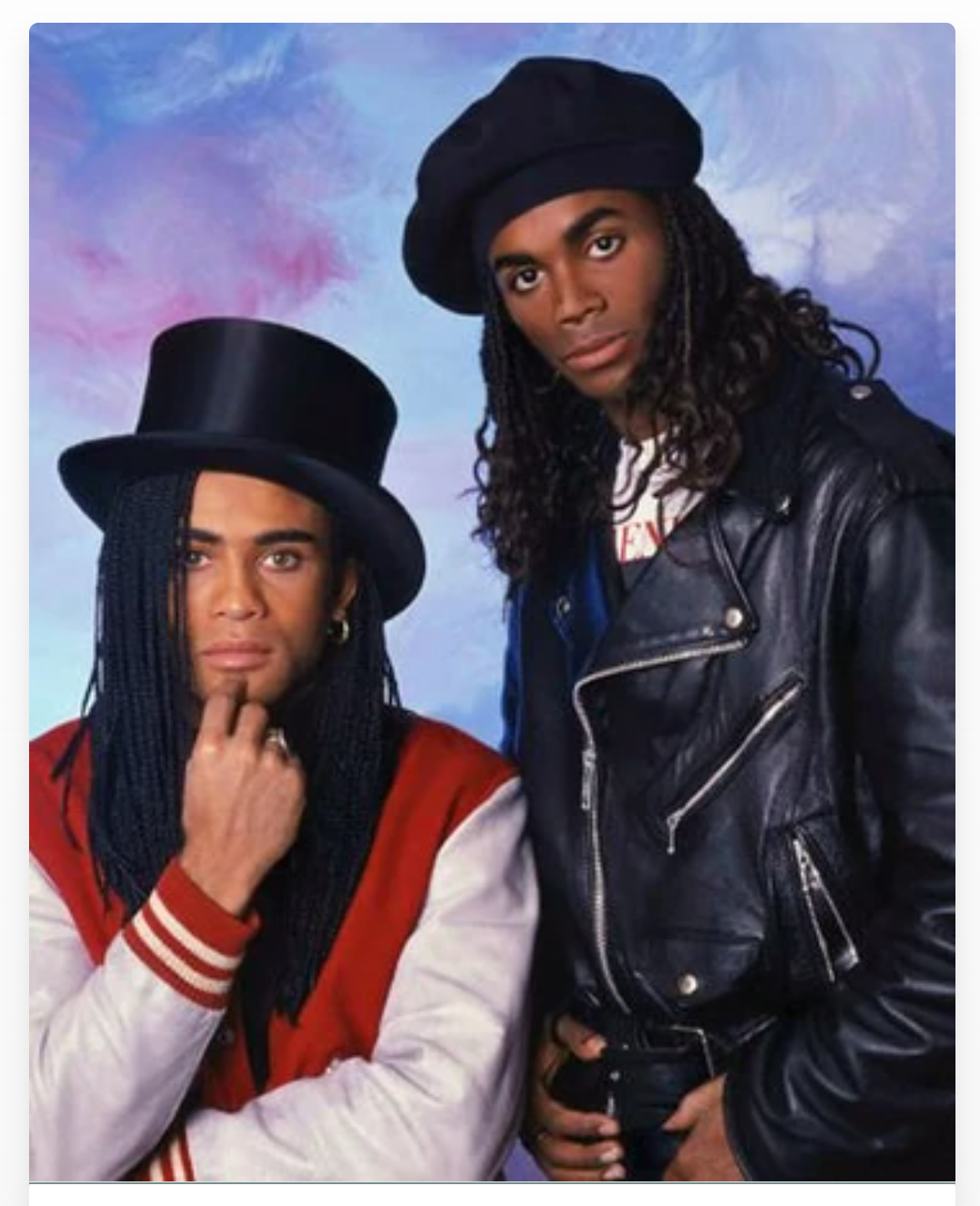 Millie Vanilli Blank Meme Template