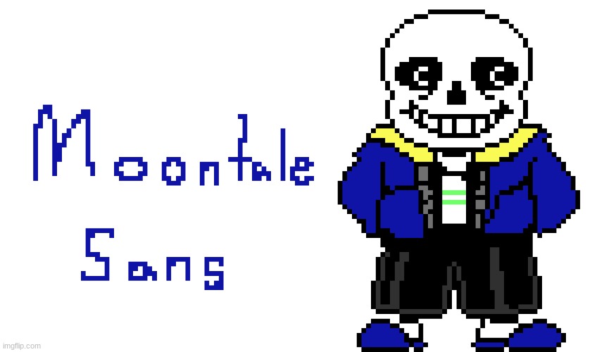 Moontale Sans | image tagged in sans | made w/ Imgflip meme maker