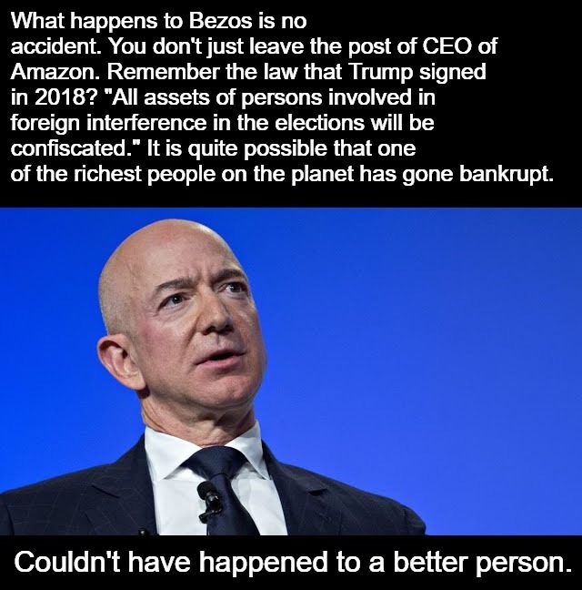 What happens to Bezos is no accident | image tagged in jeff bezos,elitist,scumbag,elitist scum bag,bottom feeder,bald headed rat | made w/ Imgflip meme maker