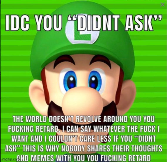High Quality Luigi doesn't care Blank Meme Template